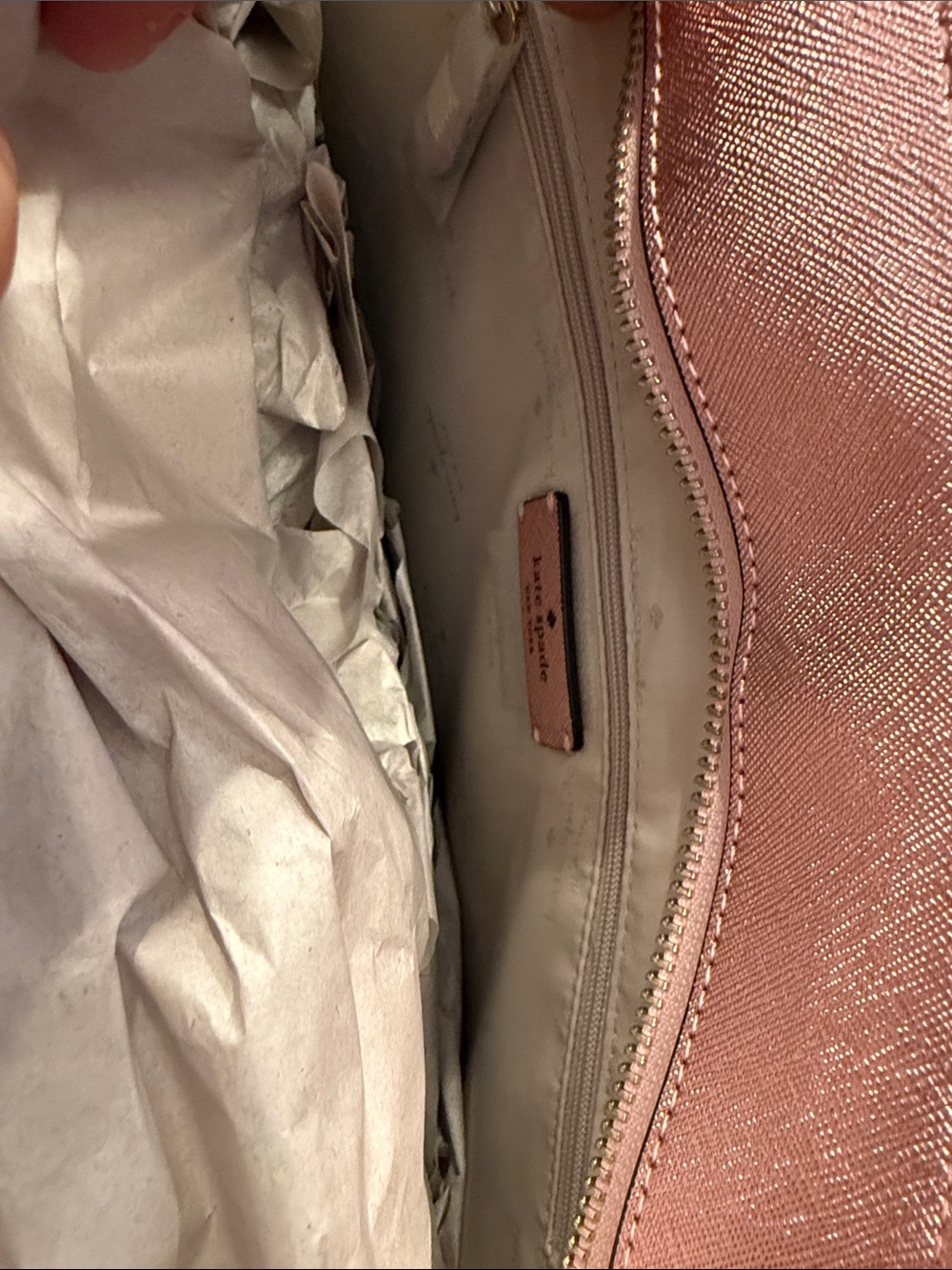 kate spade Rose Pink Glitter Tote - Picture 9 of 11